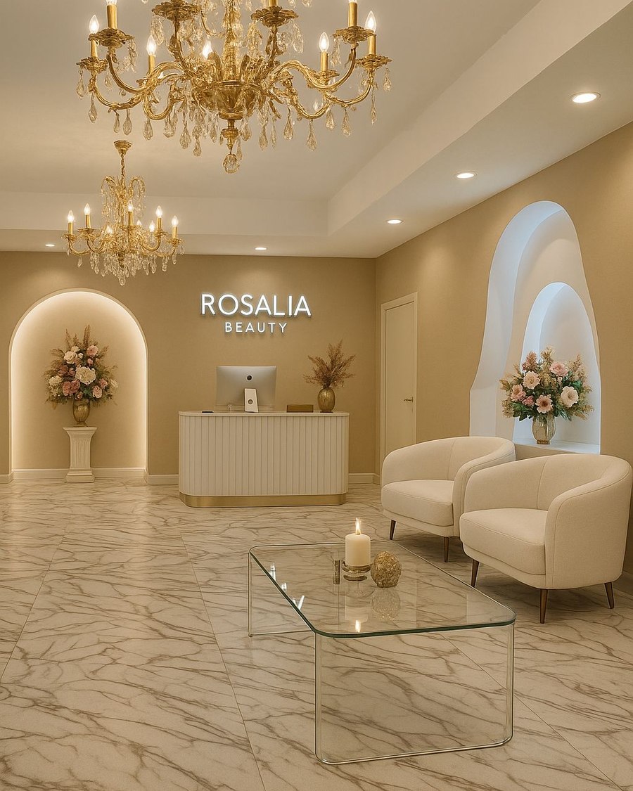 Empfangsbereich von Rosalia Laser & Beauty in München
